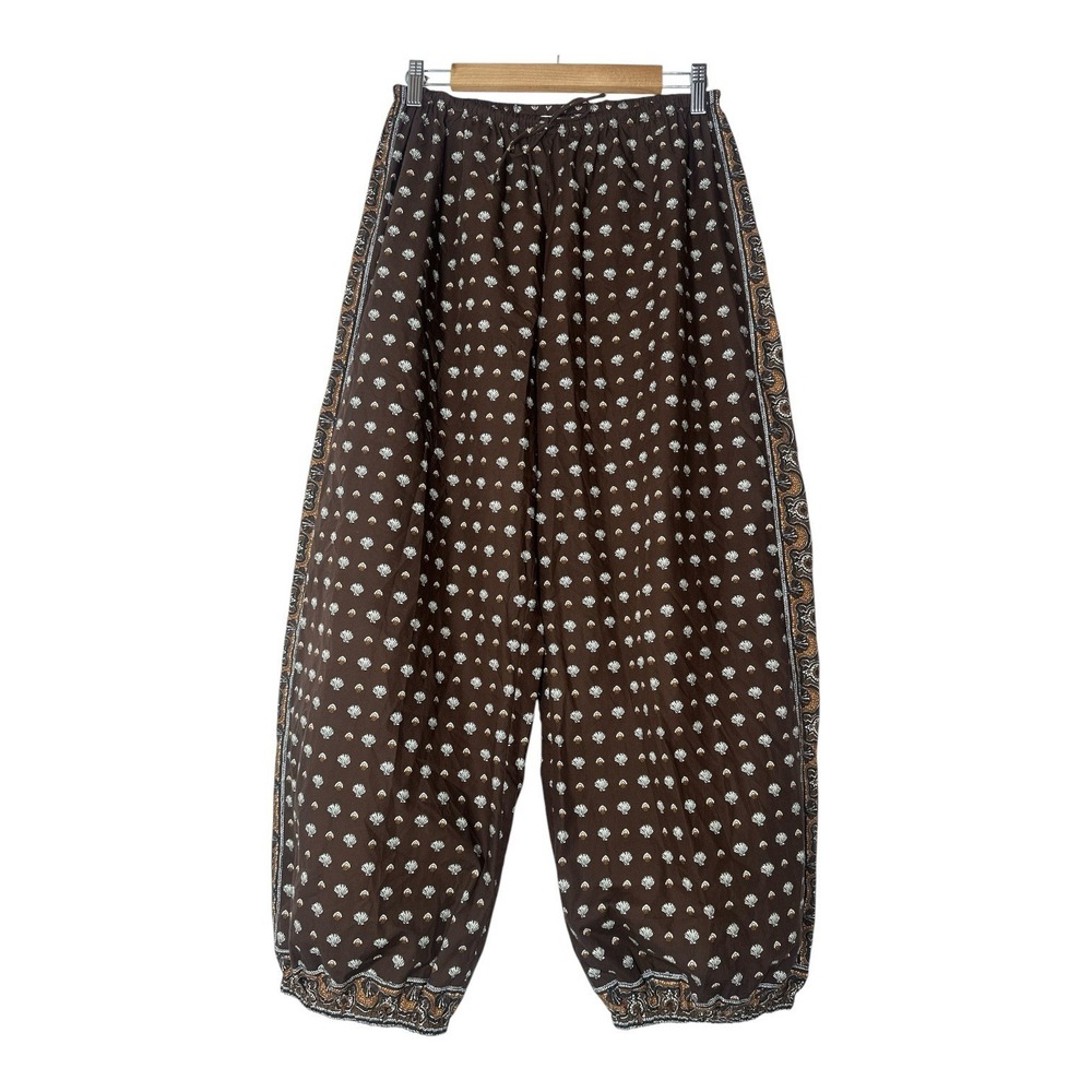 Doen Yarrow Pants Womens XS 100% Organic Cotton Boho Luxury Elastic waist - Picture 3 of 11
